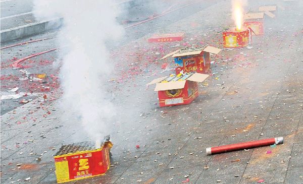 一掛鞭炮帶走多少清新空氣？